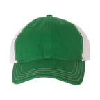 EMBROIDERED MESH SNAPBACK TRUCKER HAT - UNSTRUCTURED