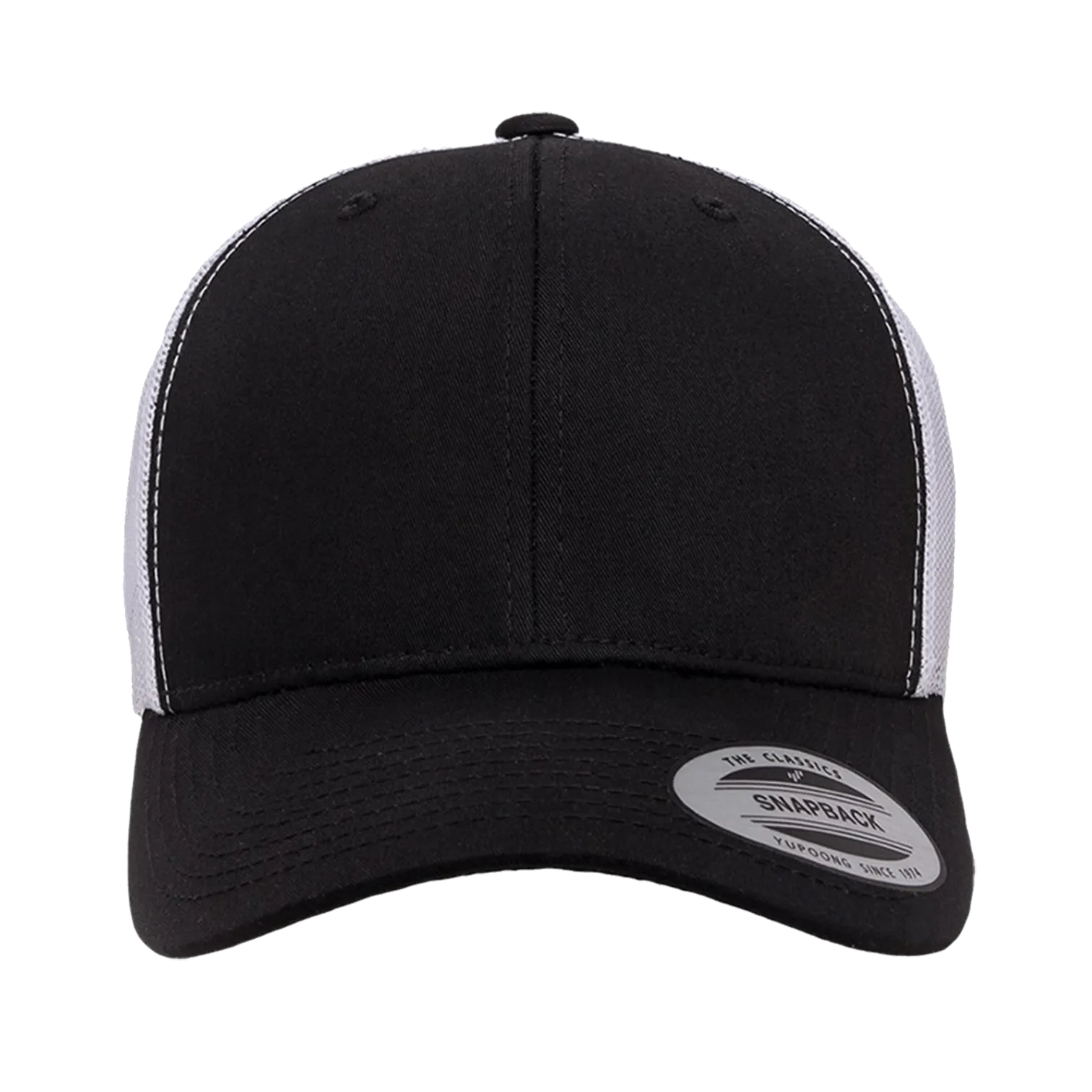 EMBROIDERED MESH TRUCKER SNAPBACK - STRUCTURED