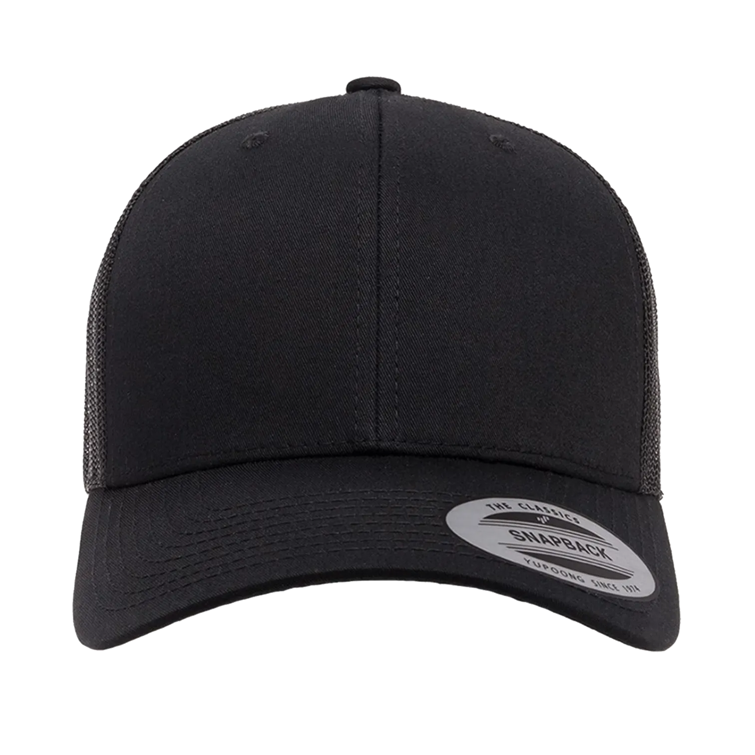 EMBROIDERED MESH TRUCKER SNAPBACK - STRUCTURED