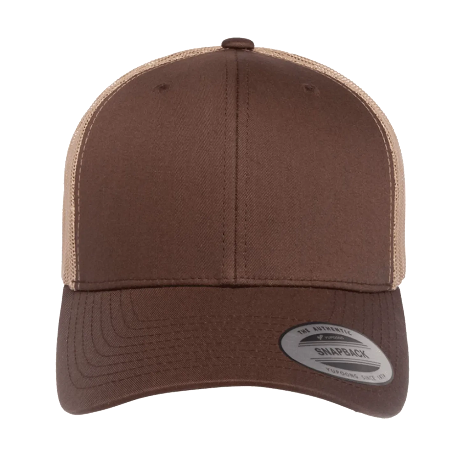 EMBROIDERED MESH TRUCKER SNAPBACK - STRUCTURED