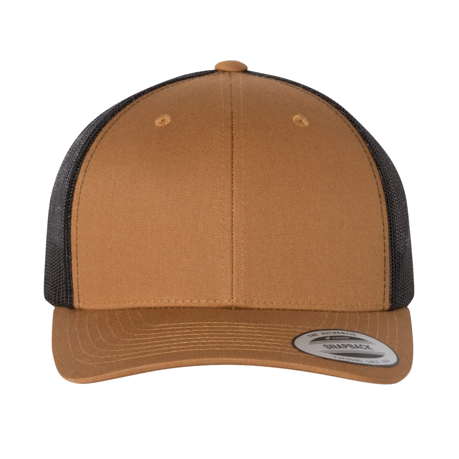 EMBROIDERED MESH TRUCKER SNAPBACK - STRUCTURED