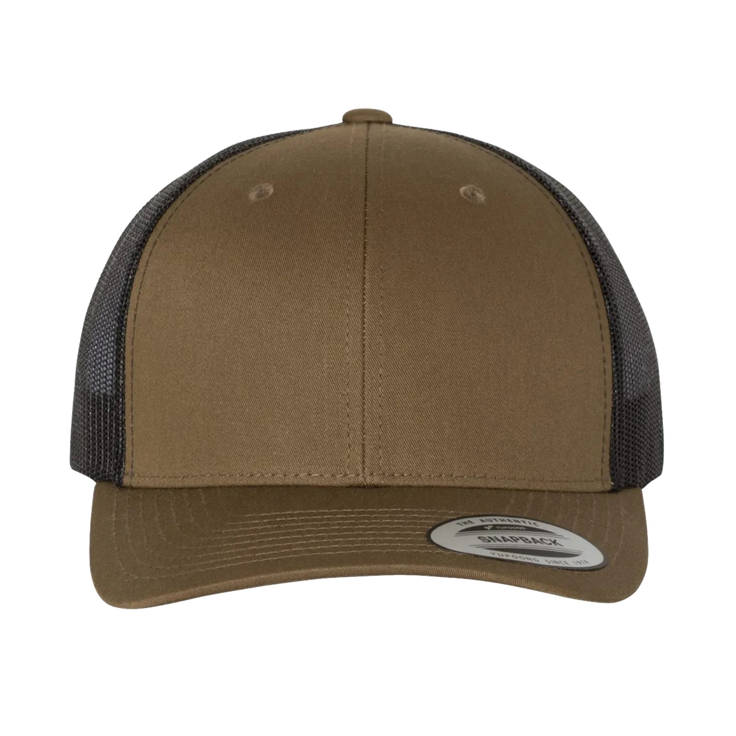 EMBROIDERED MESH TRUCKER SNAPBACK - STRUCTURED