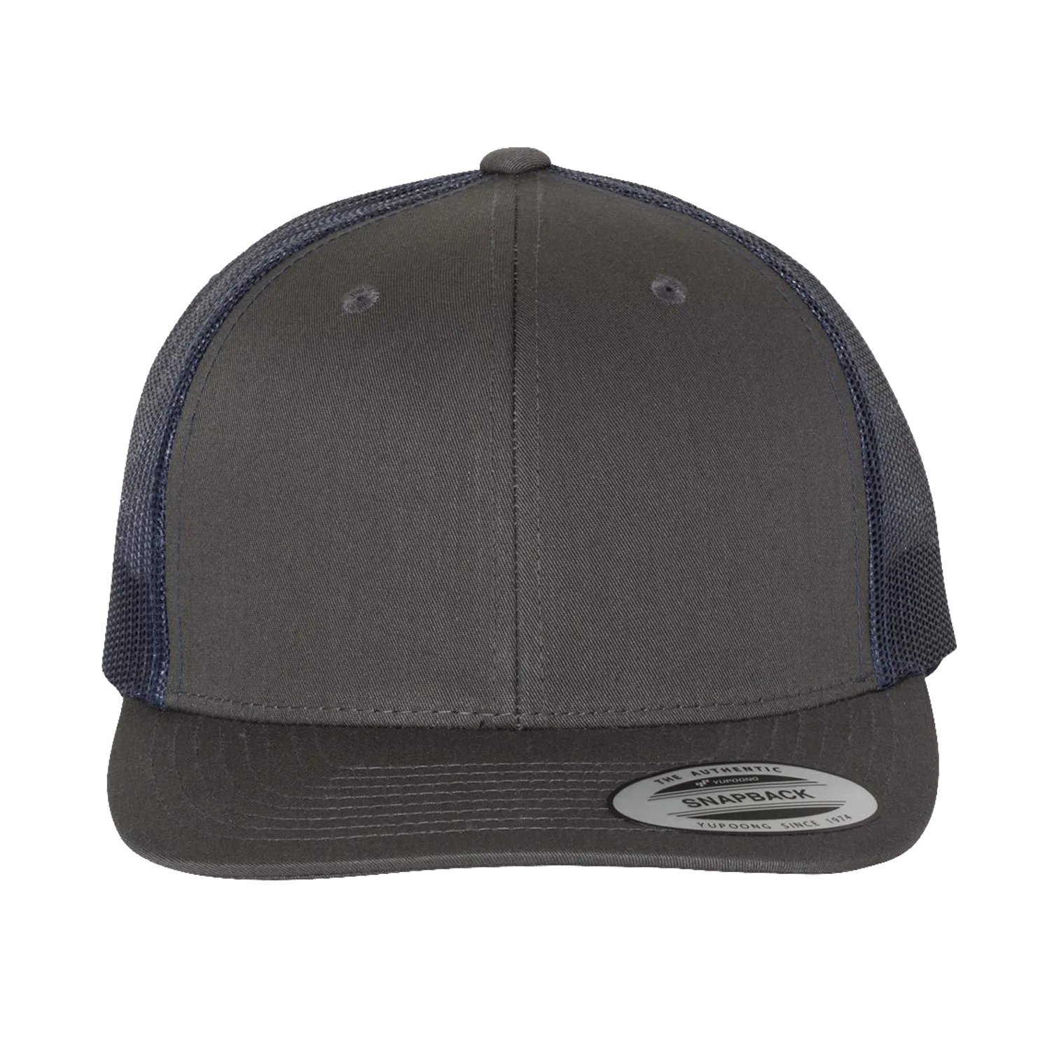 EMBROIDERED MESH TRUCKER SNAPBACK - STRUCTURED