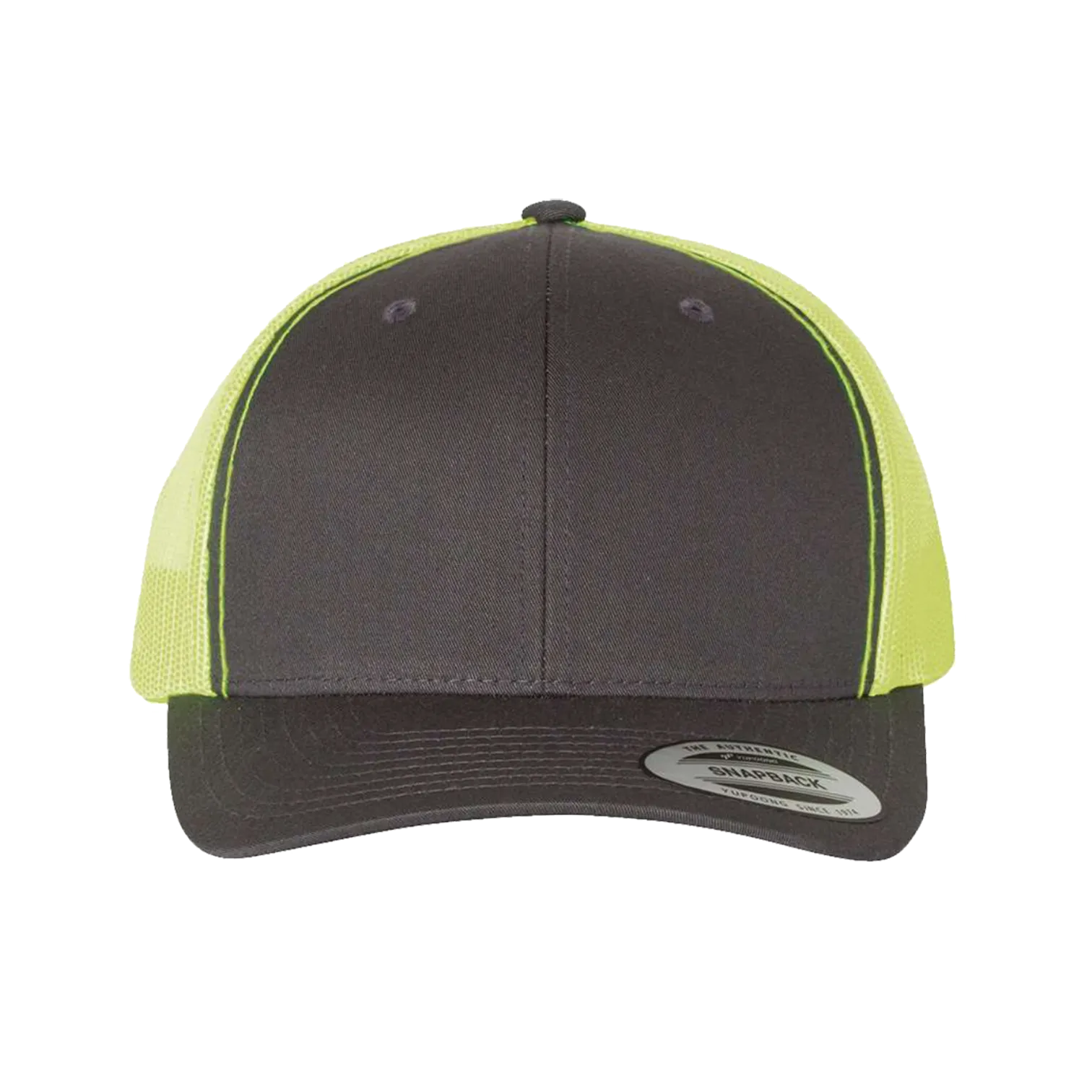 EMBROIDERED MESH TRUCKER SNAPBACK - STRUCTURED