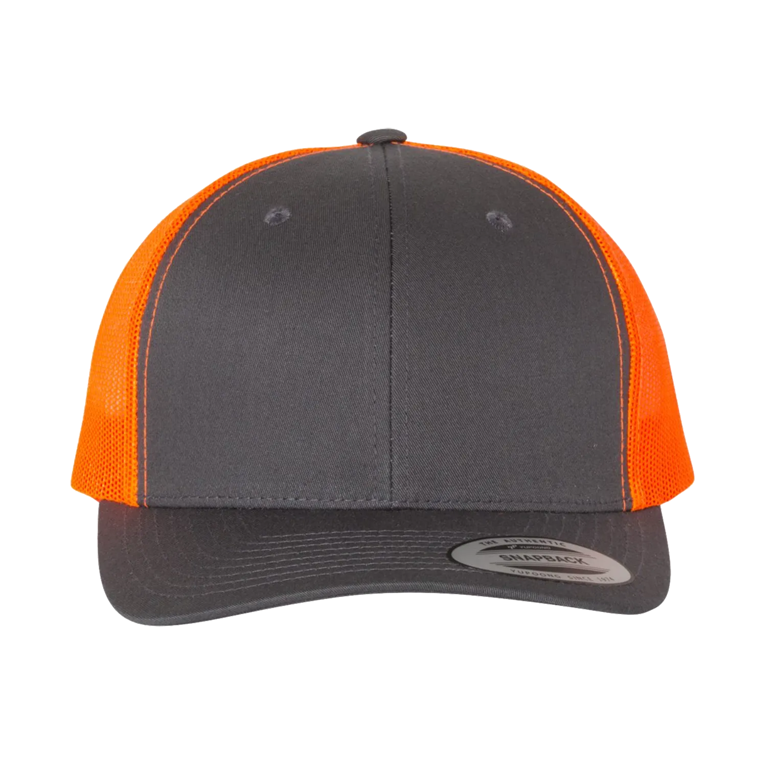 EMBROIDERED MESH TRUCKER SNAPBACK - STRUCTURED