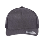 EMBROIDERED MESH TRUCKER SNAPBACK - STRUCTURED
