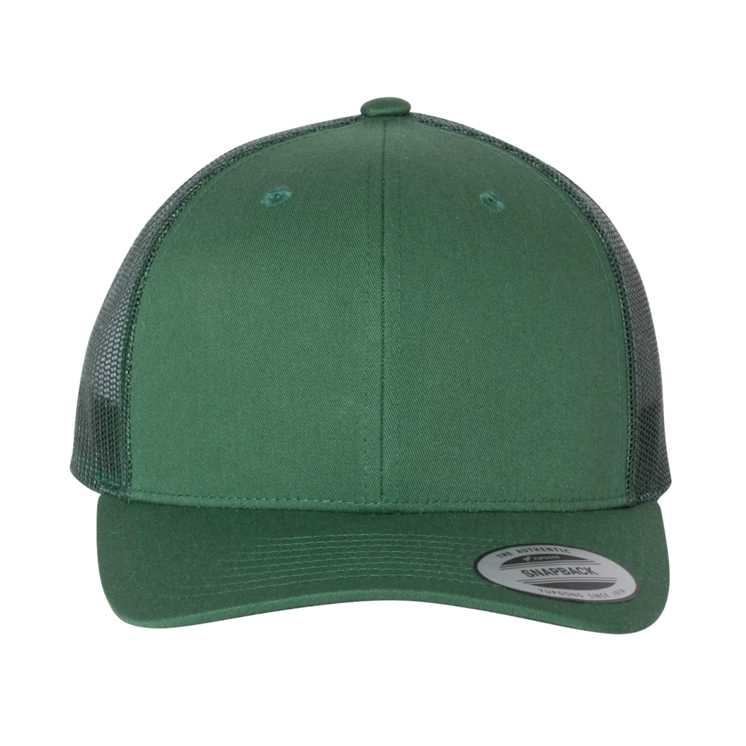 EMBROIDERED MESH TRUCKER SNAPBACK - STRUCTURED