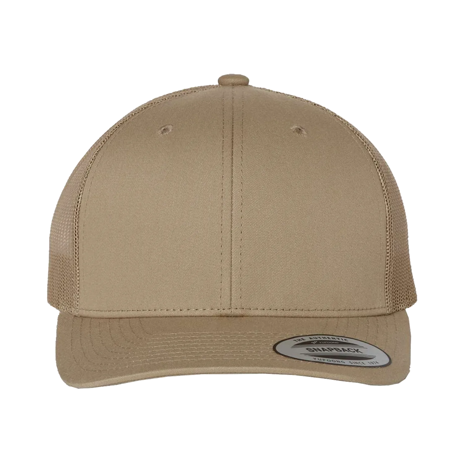 EMBROIDERED MESH TRUCKER SNAPBACK - STRUCTURED