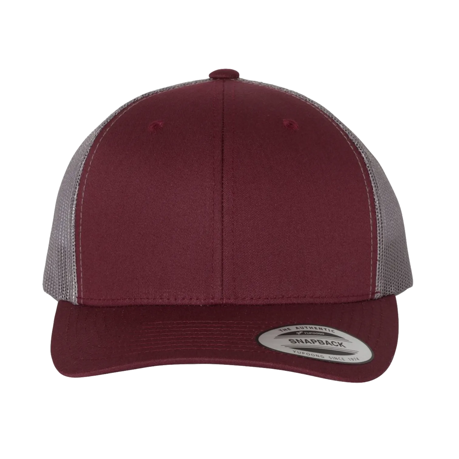 EMBROIDERED MESH TRUCKER SNAPBACK - STRUCTURED