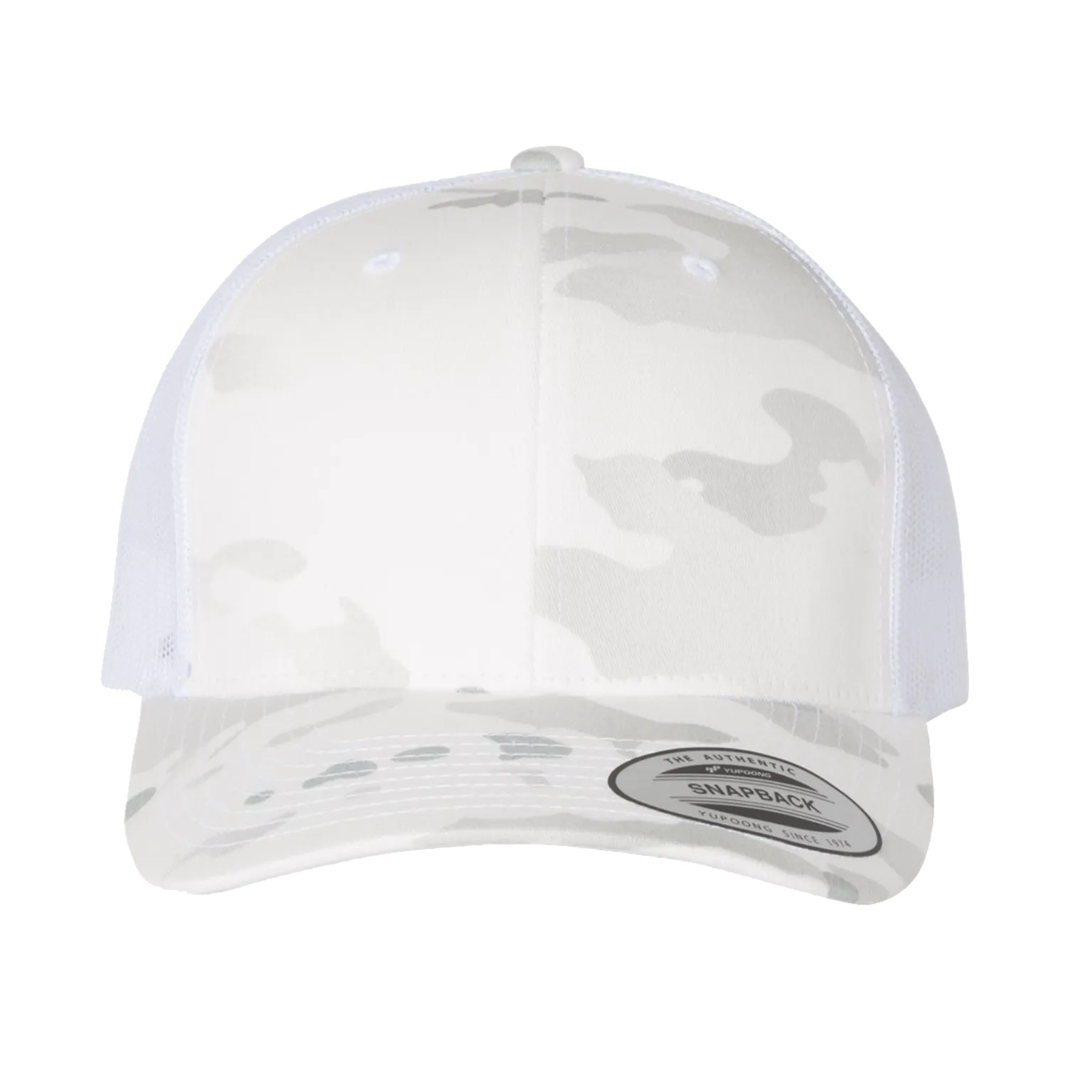 EMBROIDERED MESH TRUCKER SNAPBACK - STRUCTURED