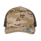 EMBROIDERED MESH TRUCKER SNAPBACK - STRUCTURED