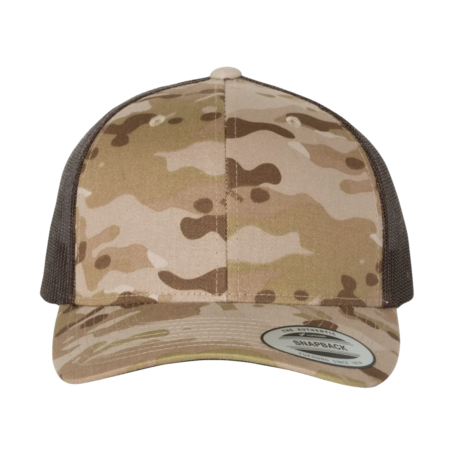 EMBROIDERED MESH TRUCKER SNAPBACK - STRUCTURED