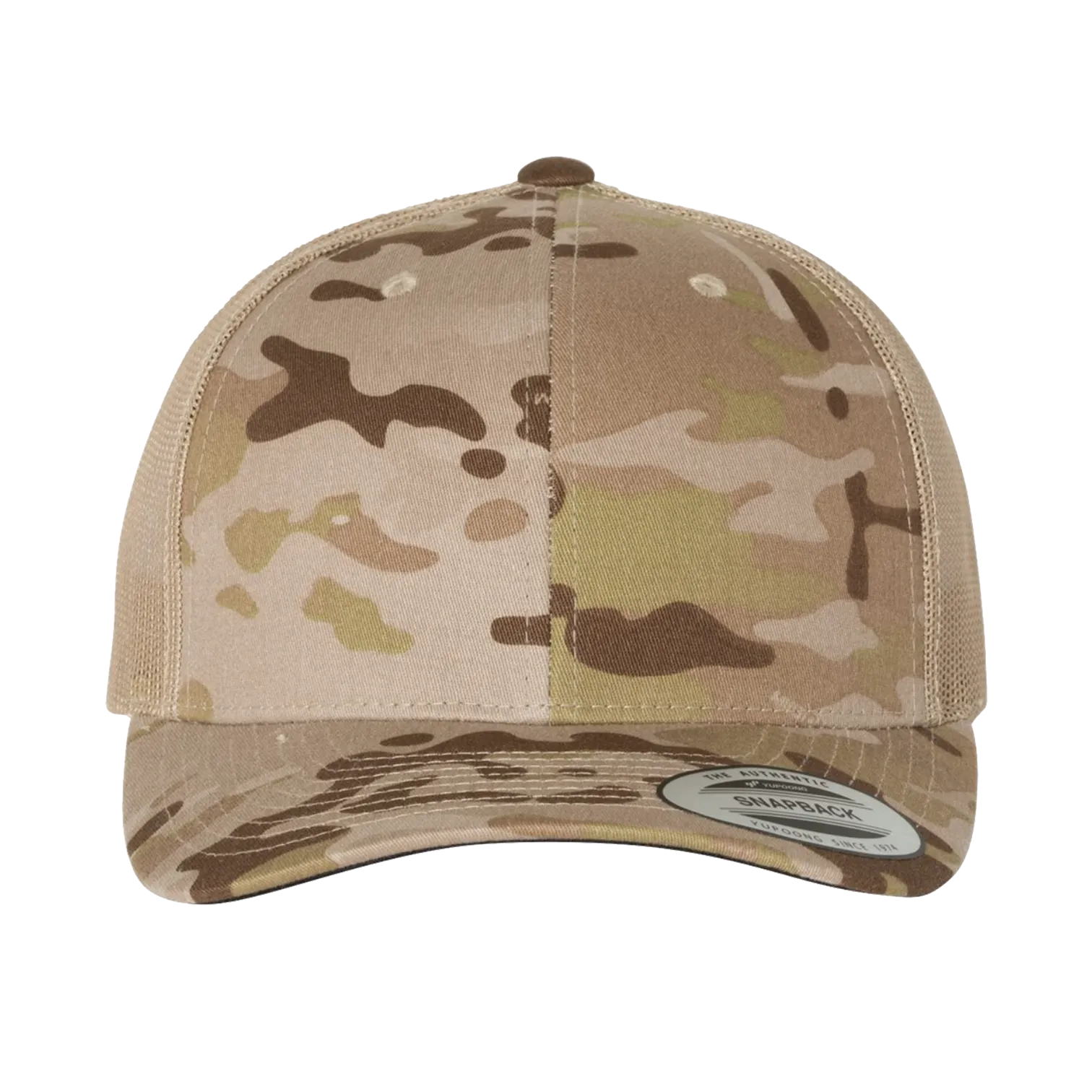 EMBROIDERED MESH TRUCKER SNAPBACK - STRUCTURED