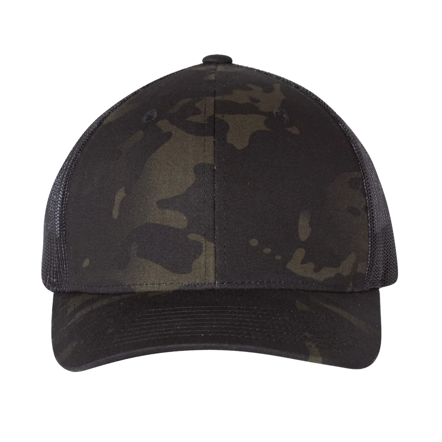 EMBROIDERED MESH TRUCKER SNAPBACK - STRUCTURED