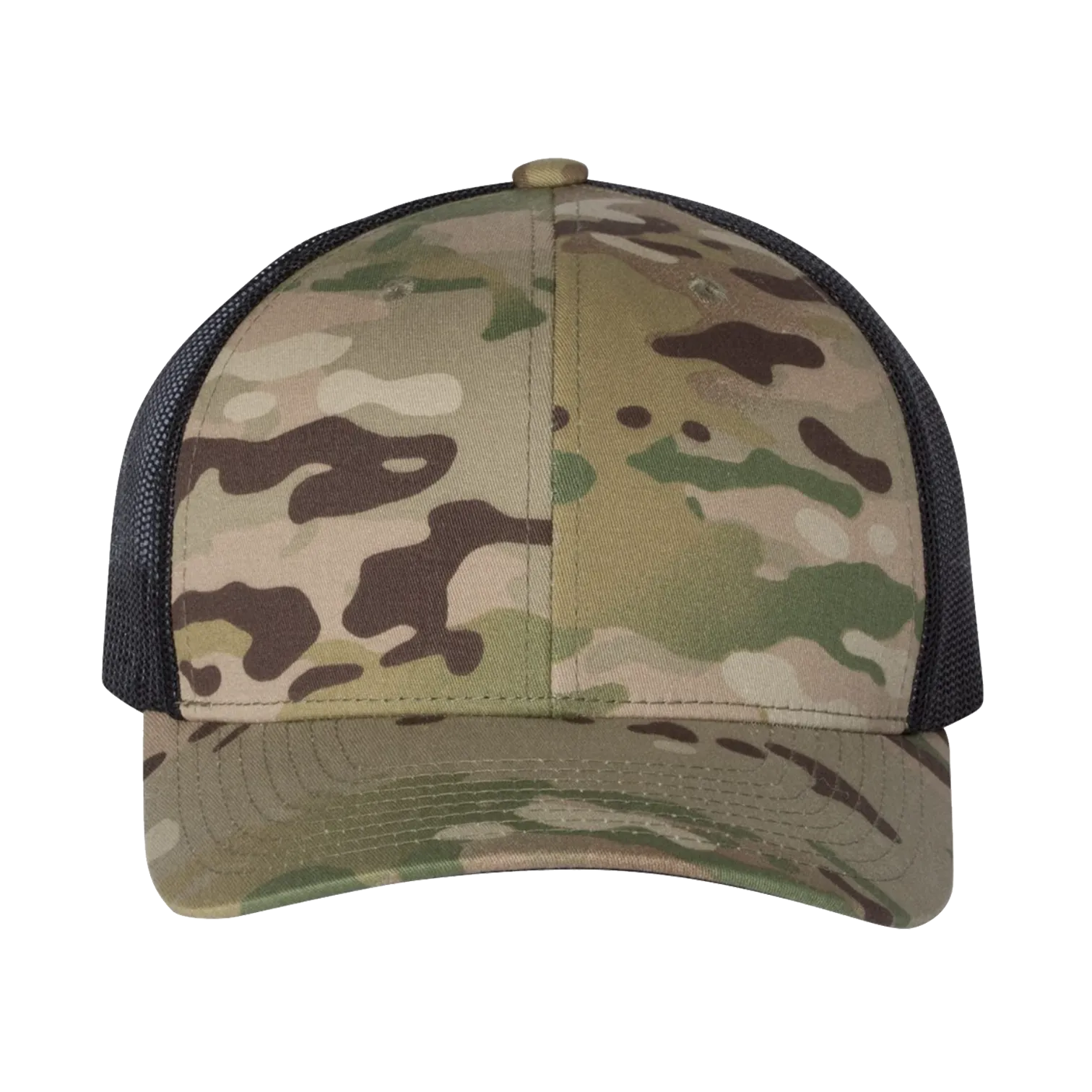 EMBROIDERED MESH TRUCKER SNAPBACK - STRUCTURED