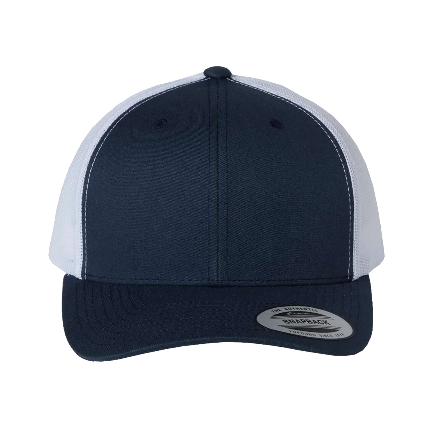 EMBROIDERED MESH TRUCKER SNAPBACK - STRUCTURED