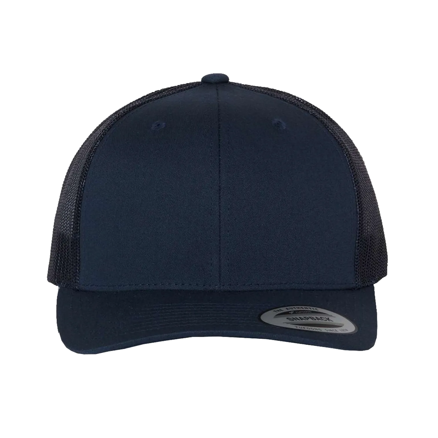 EMBROIDERED MESH TRUCKER SNAPBACK - STRUCTURED