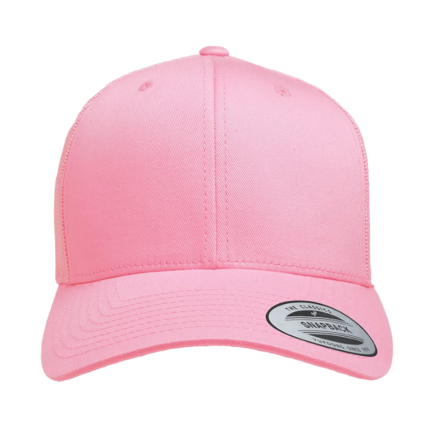 EMBROIDERED MESH TRUCKER SNAPBACK - STRUCTURED