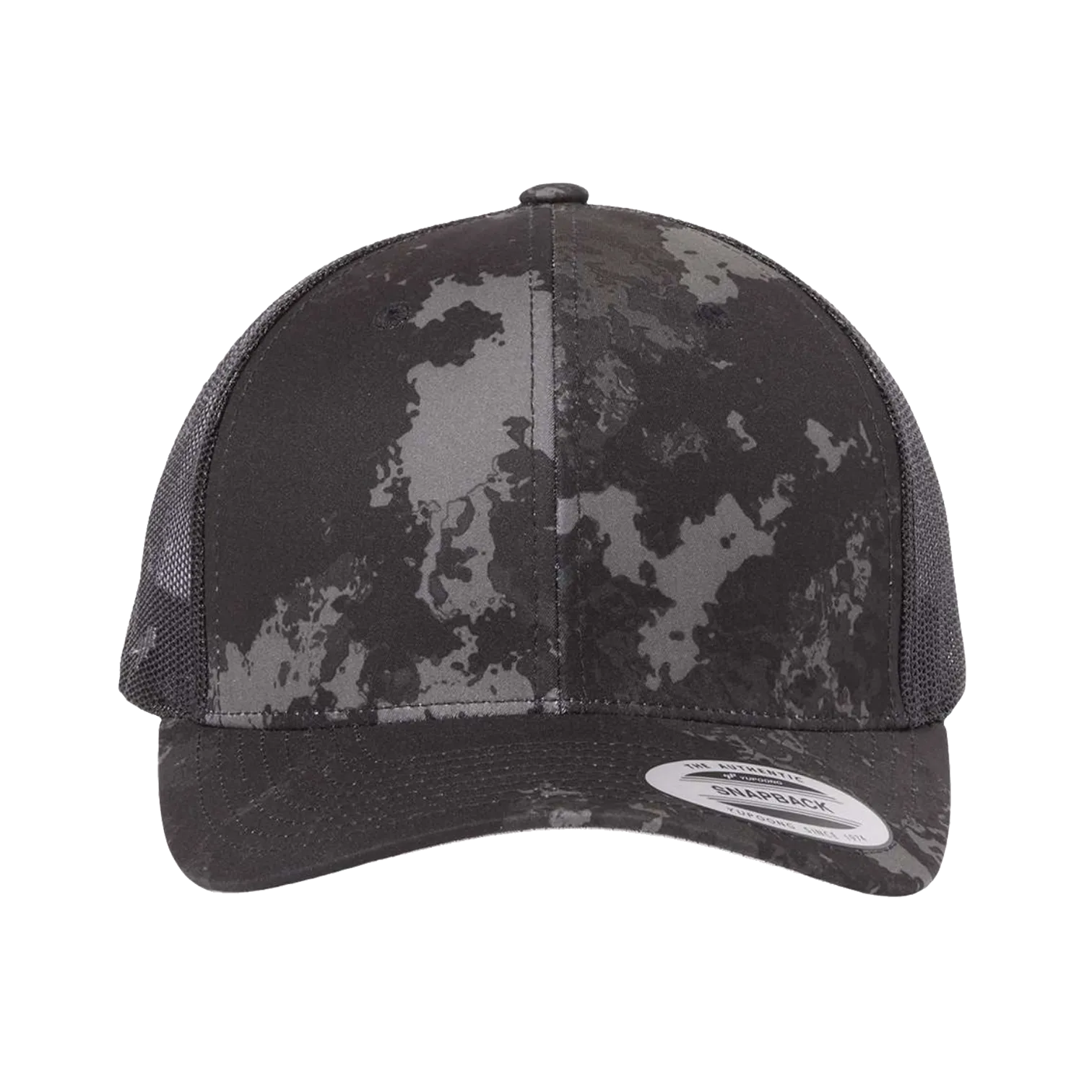 EMBROIDERED MESH TRUCKER SNAPBACK - STRUCTURED