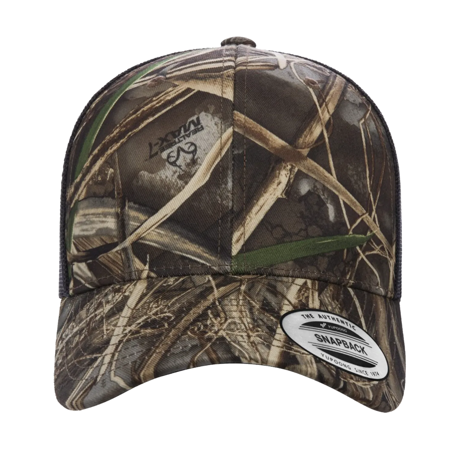 EMBROIDERED MESH TRUCKER SNAPBACK - STRUCTURED