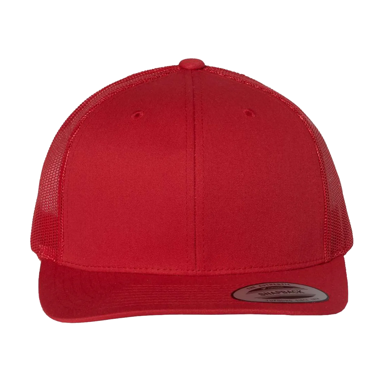 EMBROIDERED MESH TRUCKER SNAPBACK - STRUCTURED