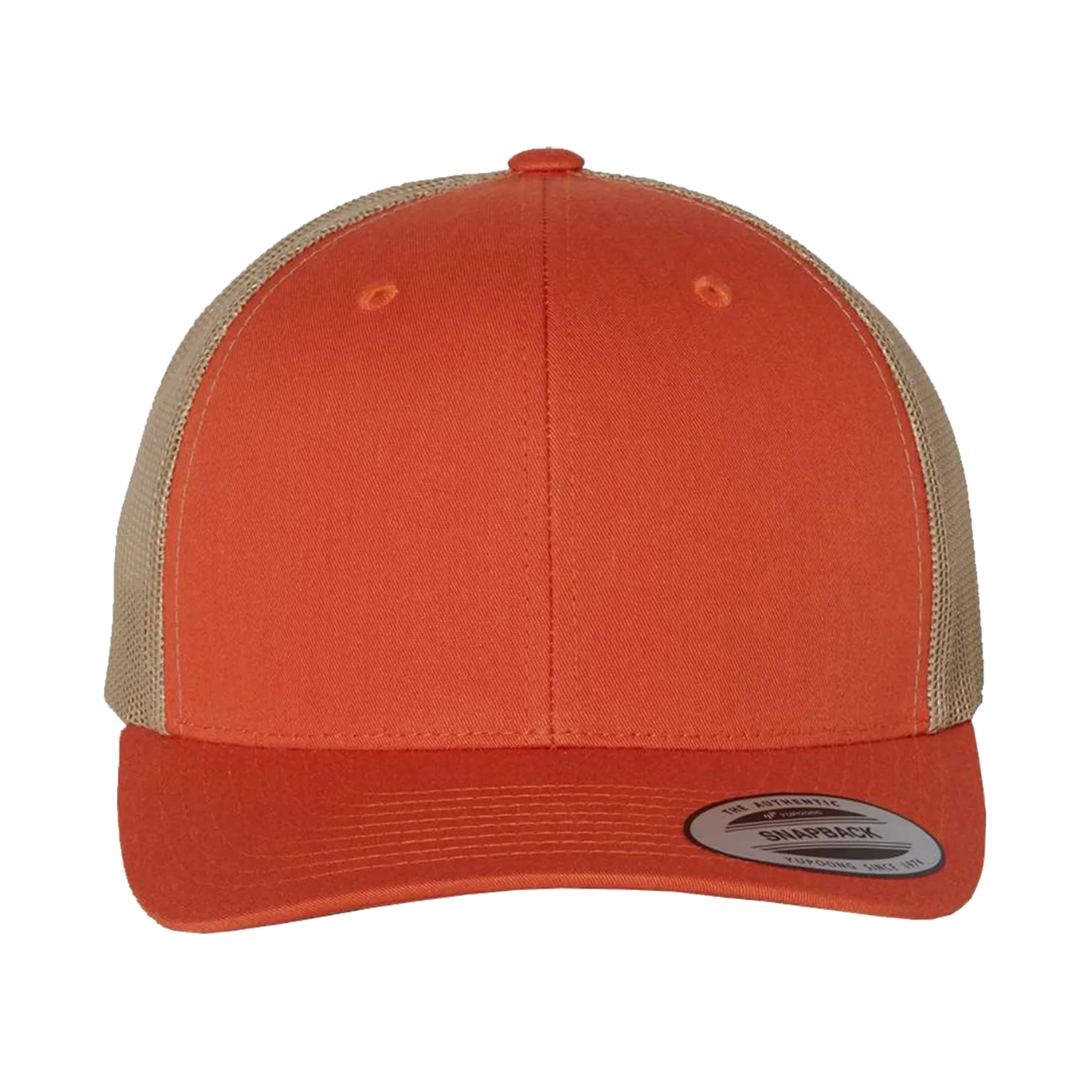 EMBROIDERED MESH TRUCKER SNAPBACK - STRUCTURED