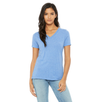WOMEN TRI-BLEND V-NECK TEE