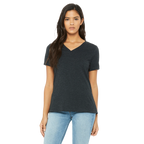 WOMEN TRI-BLEND V-NECK TEE
