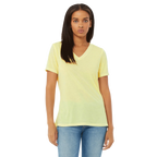 WOMEN TRI-BLEND V-NECK TEE
