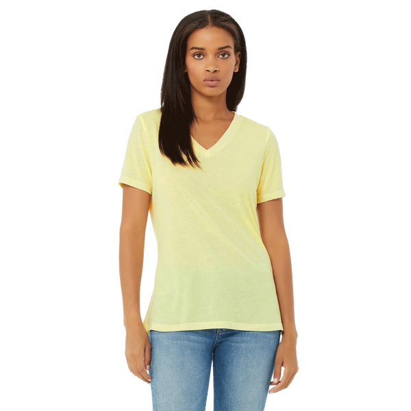 WOMEN TRI-BLEND V-NECK TEE