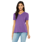 WOMEN TRI-BLEND V-NECK TEE
