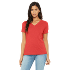 WOMEN TRI-BLEND V-NECK TEE