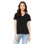 WOMEN TRI-BLEND V-NECK TEE