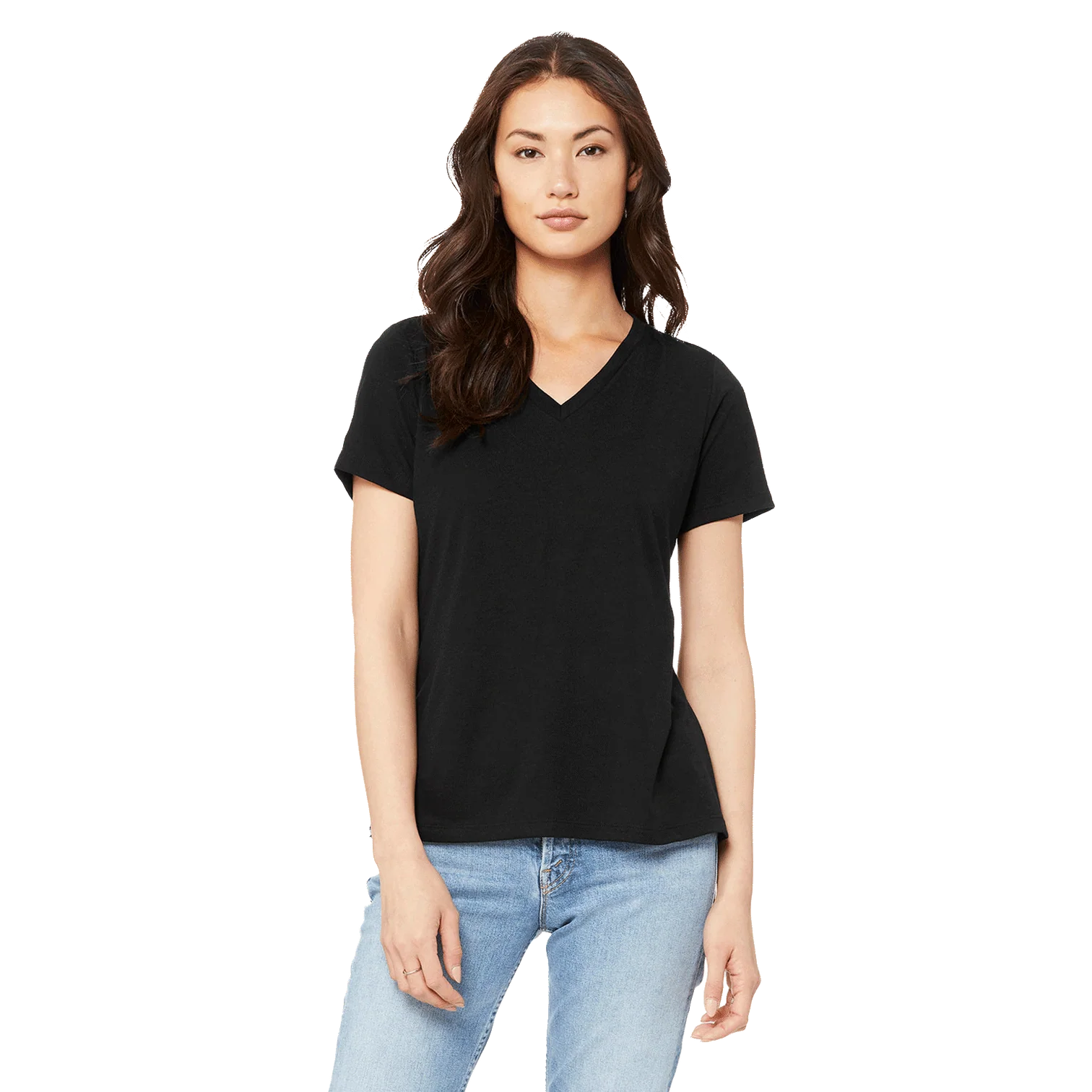 WOMEN TRI-BLEND V-NECK TEE