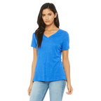 WOMEN TRI-BLEND V-NECK TEE